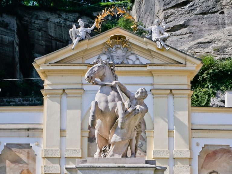 Pferdeschwemme in Salzburg