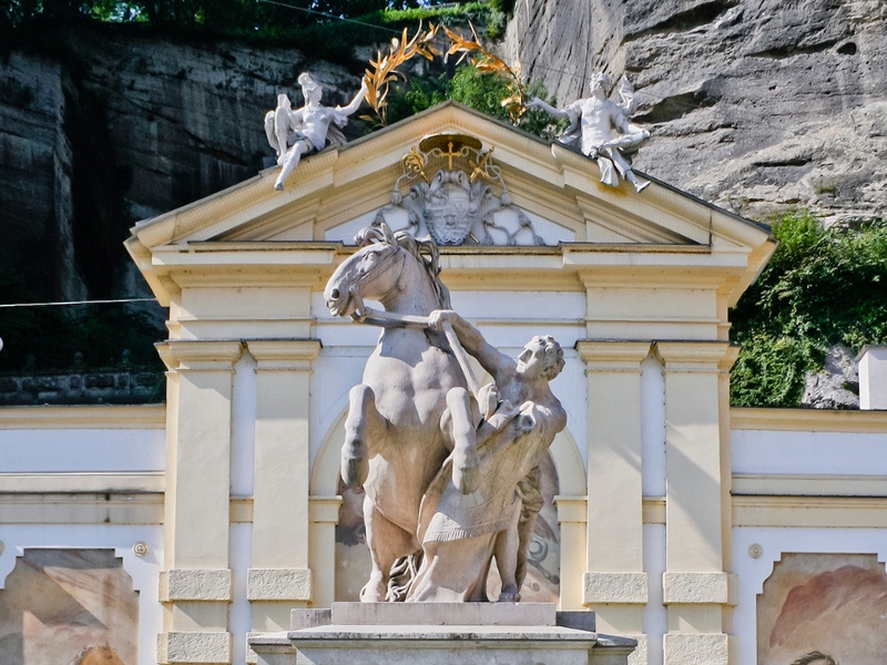 Pferdeschwemme in Salzburg