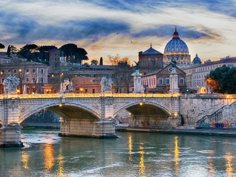 Sant Angelo Bridge in Rome