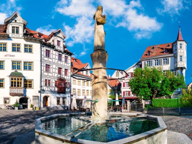 Gallus Fountain in St Gallen