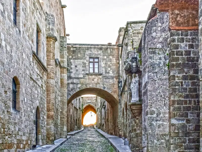 The Street of the Knights: A Journey Through History 1 Street of the Knights in Rhodes