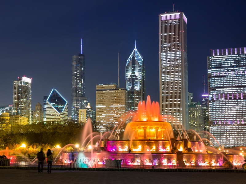 Fontaine commémorative de Buckingham à Chicago