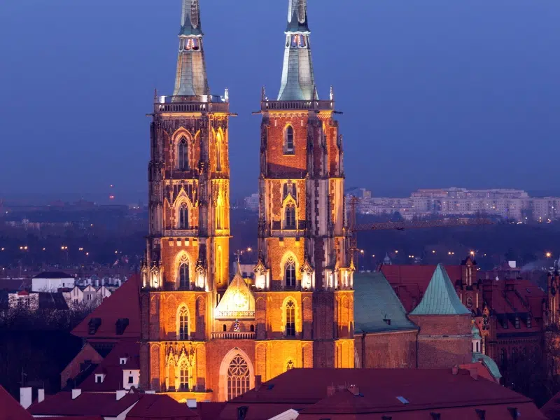 De kathedraal van Johannes de Doper: Een tijdloos baken van geloof en architectonische majesteit in Wrocław 1 Kathedraal Sint-Jan Baptist in Wroclaw