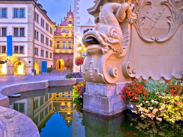 Four Tubes Fountain in Wurzburg