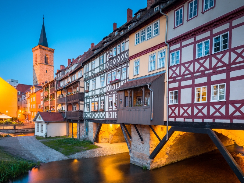 Le pont de Krämer à Erfurt