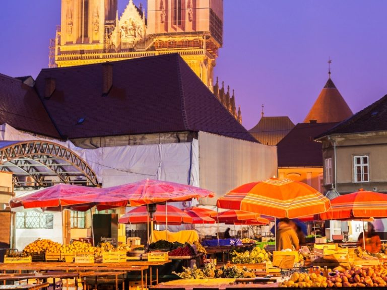 Market Dolac in Zagreb