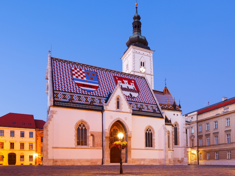 Église Saint-Marc à Zagreb