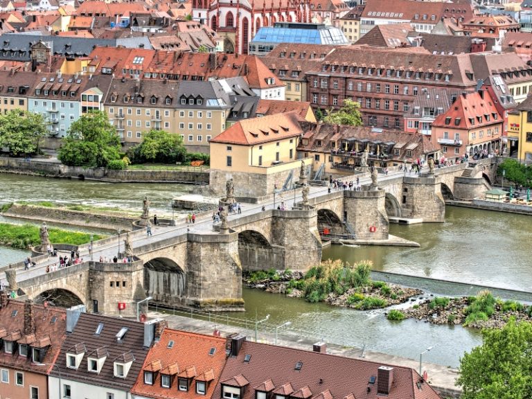 Old Main Bridge in Wurzburg