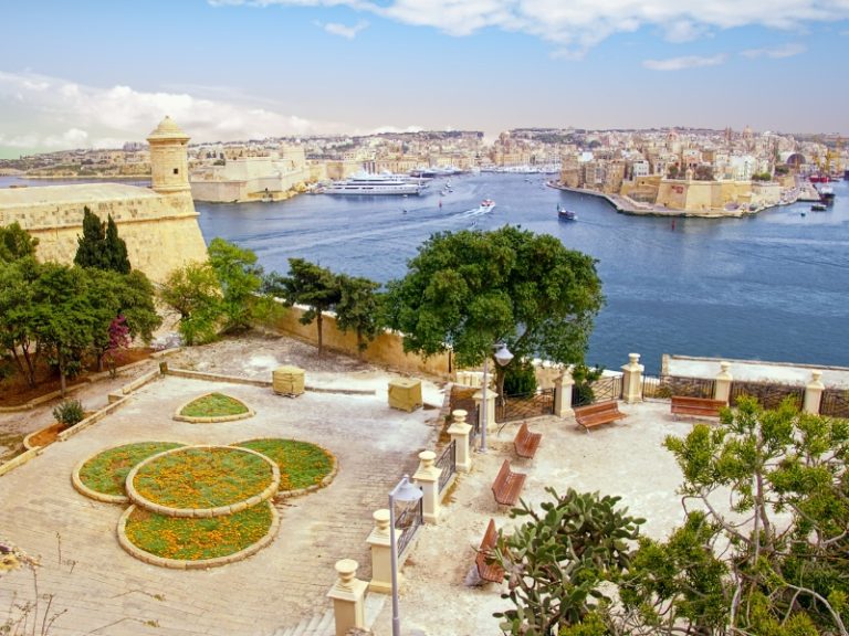 Upper Barrakka Gardens in Valletta