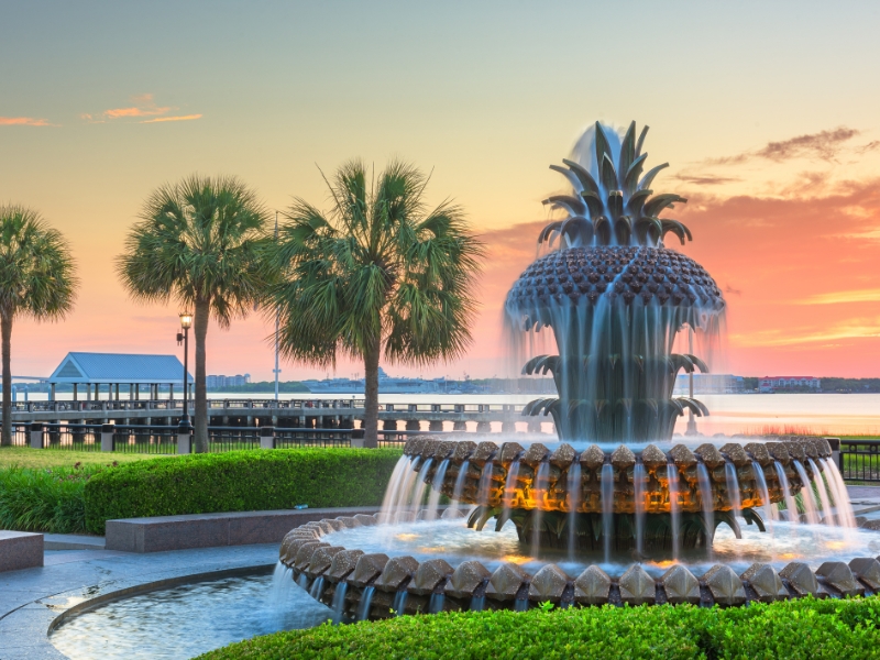 Parque Waterfront em Charleston