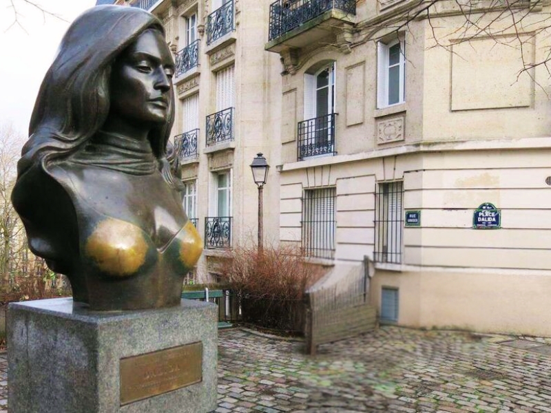 Buste de Dalida à Montmartre