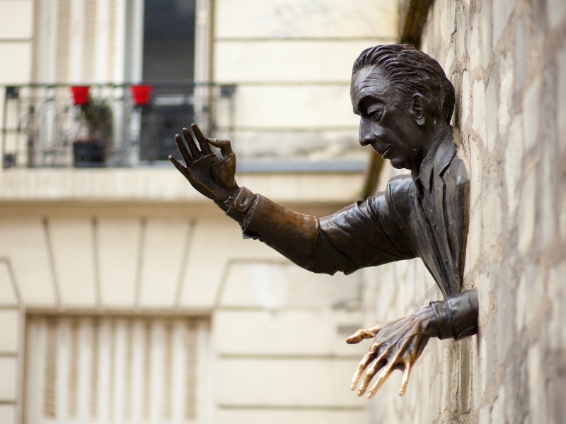 Le Passe-Muraille à Montmartre