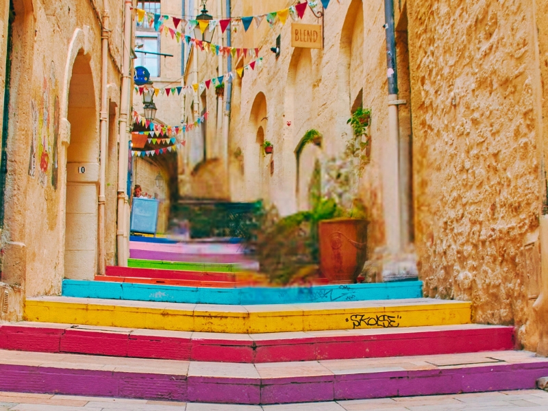 Rue Arc en Ciel à Montpellier