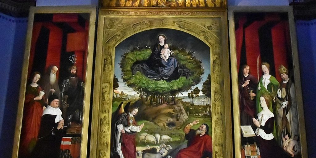A "Sarça Ardente" de Nicolas Froment em Aix-en-Provence: Uma obra-prima da arte gótica tardia 3 Sarça ardente em Aix-en-Provence