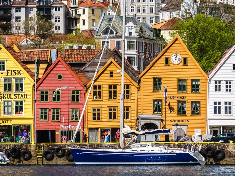 Il quartiere Bryggen Hansa di Bergen: un legame vivo con il passato 1 Quartiere Bryggen Hansa a Bergen