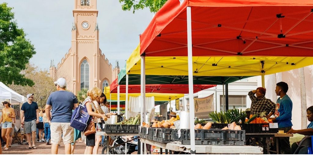 Le marché fermier de Charleston : Un pouls vibrant de la vie locale 1 Marché de producteurs à Charleston
