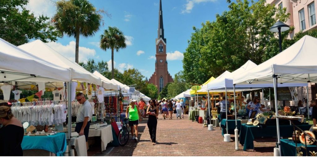 Le marché fermier de Charleston : Un pouls vibrant de la vie locale 2 Marché de producteurs à Charleston