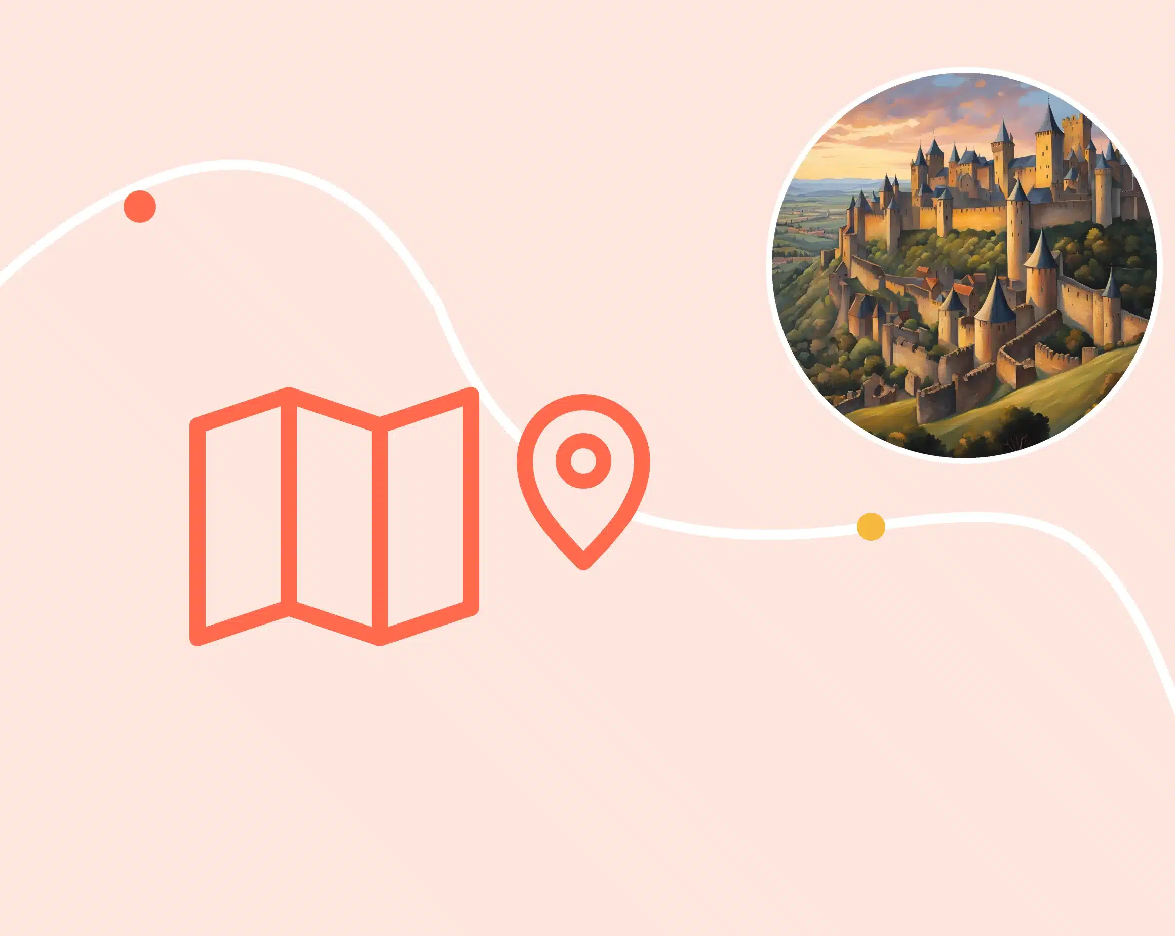 Carcassonne City Guides by World City Trail 1 Οδηγοί πόλης Carcassonne από τη World City Trail